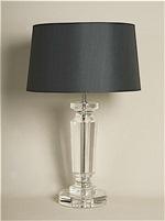 ALEXANDERS 31CM CRYSTAL OCTAGONAL LAMP
